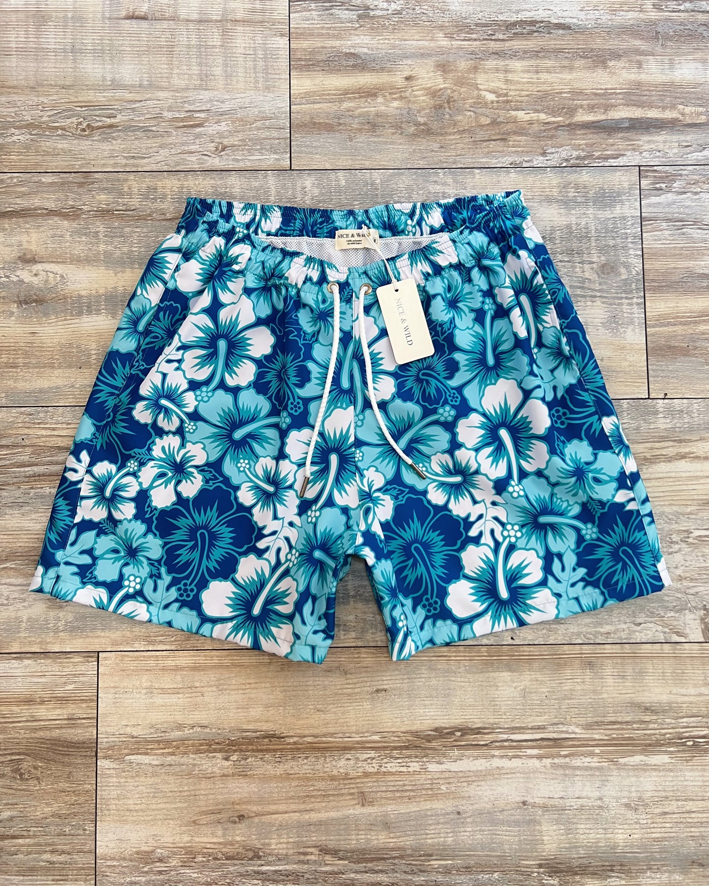 PANTALONETA HAWAIANA AZUL