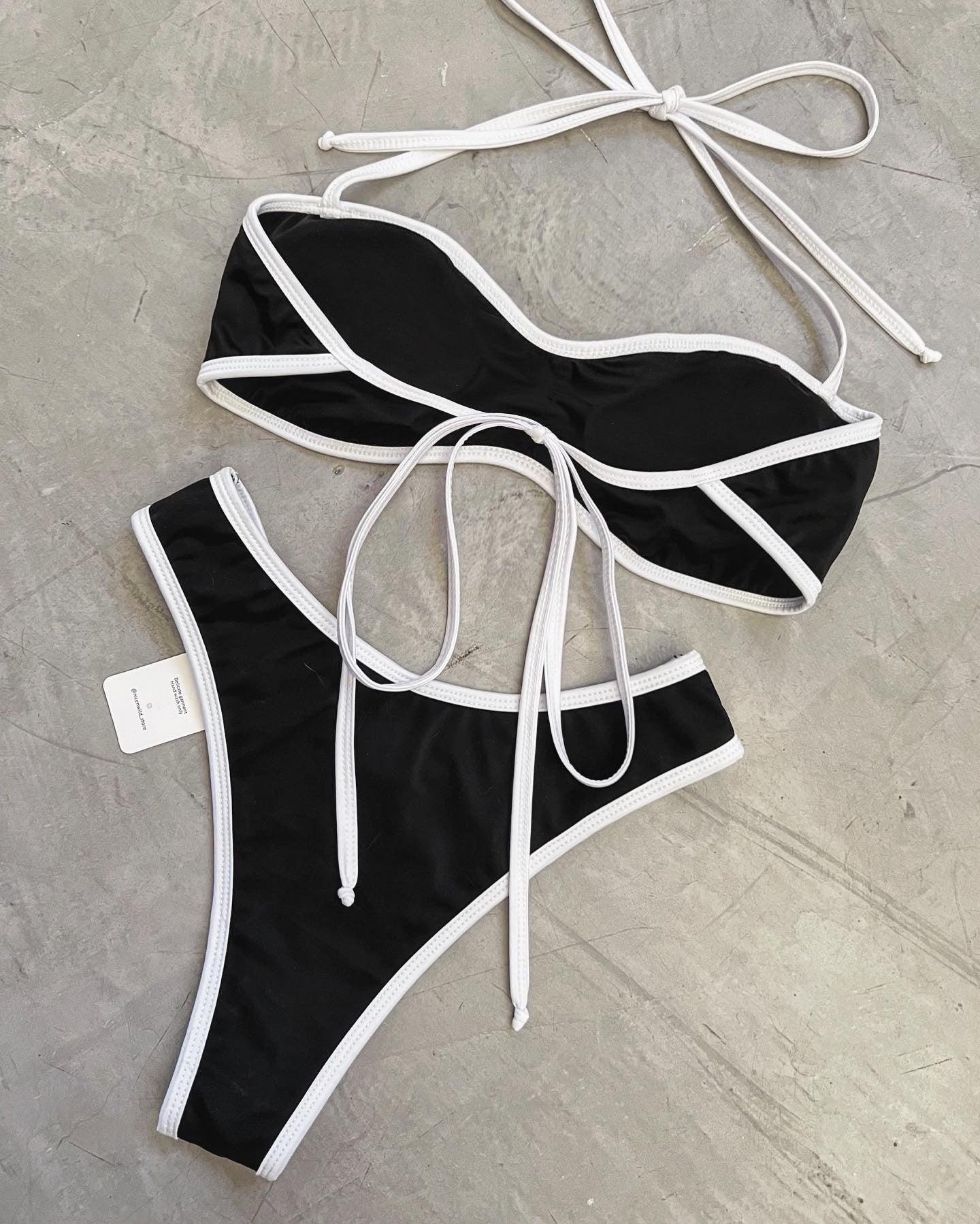 BIKINI STRAPLES SESGO