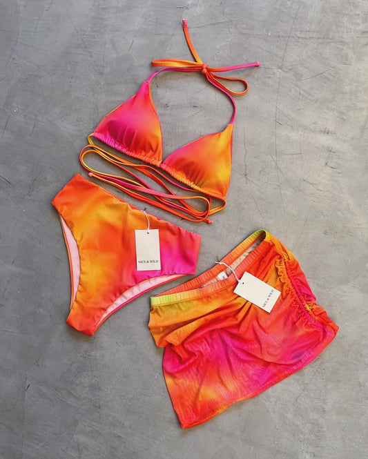 BIKINI TIRO ALTO DAIKIRI + FALDA EN MALLA