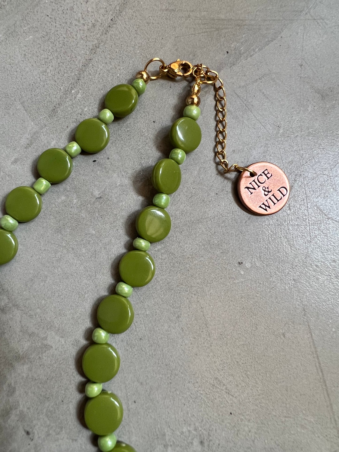 CHOKER  VERDE PLANO