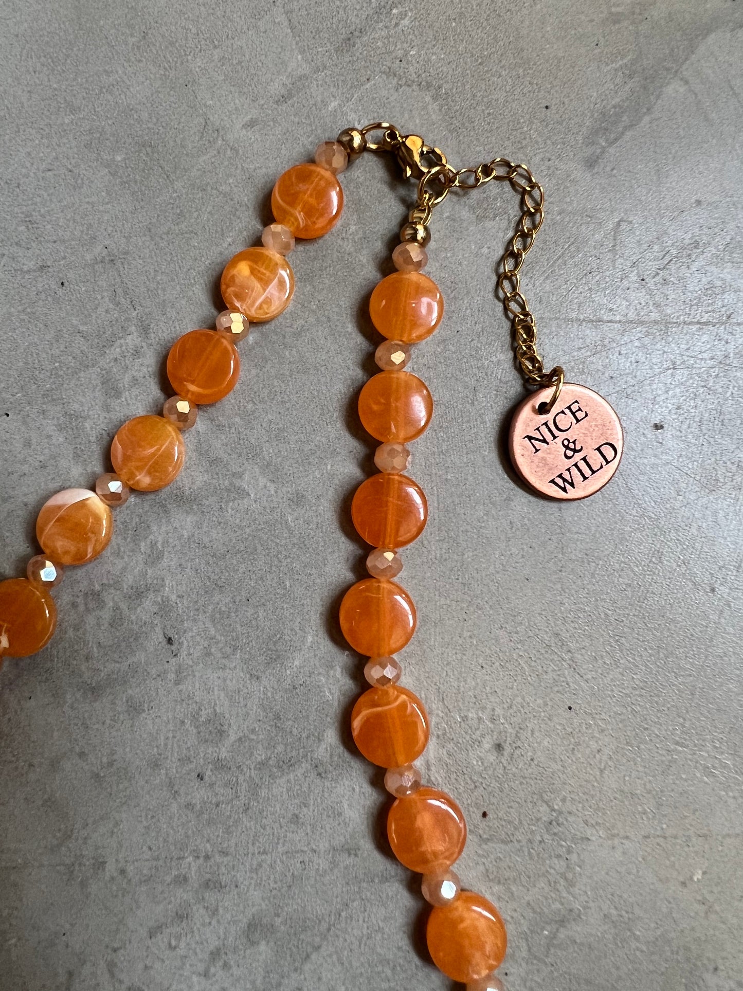 CHOKER  NARANJA MURANO