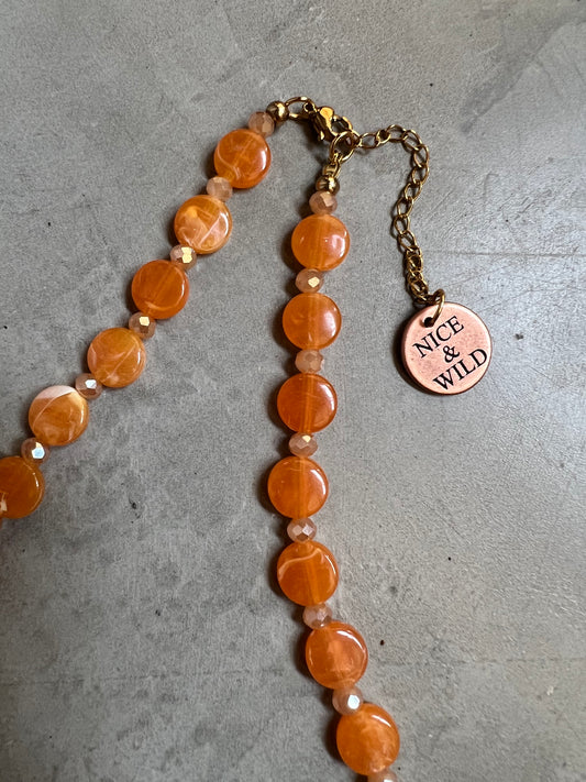 CHOKER  NARANJA MURANO