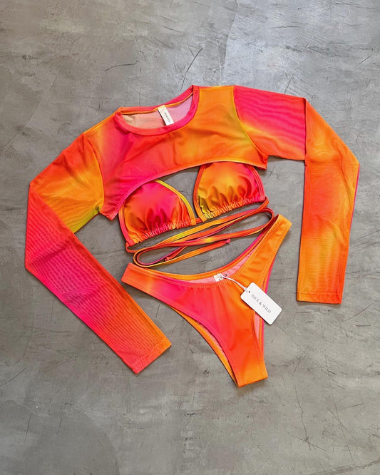 SET BIKINI DAIKIRI + FALDA EN MALLA
