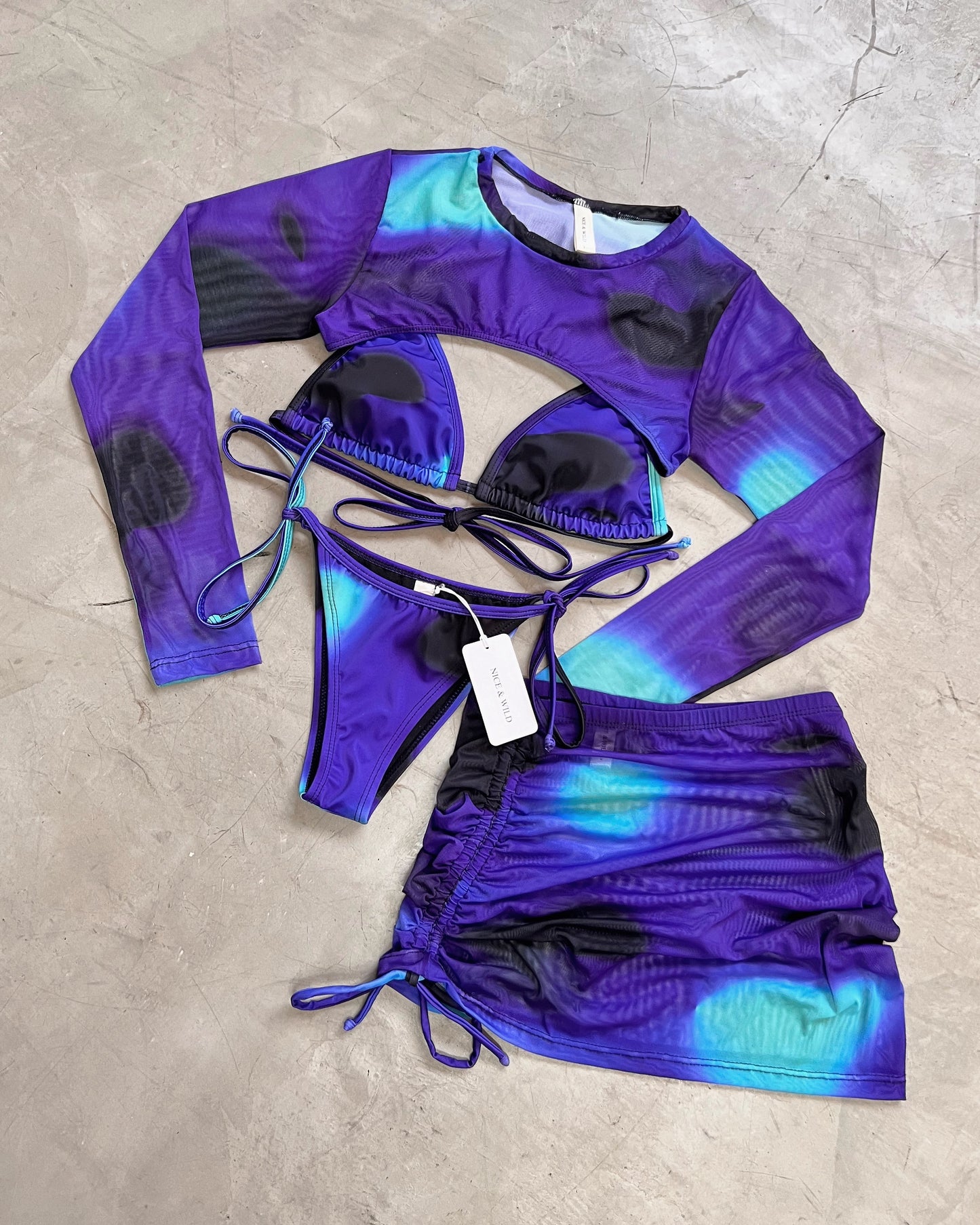 SET ESTELAR + FALDA EN MALLA