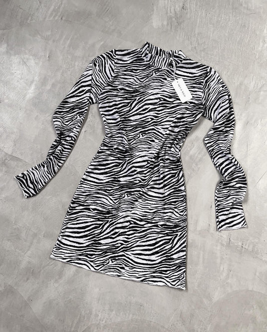 VESTIDO MALLA ZEBRA
