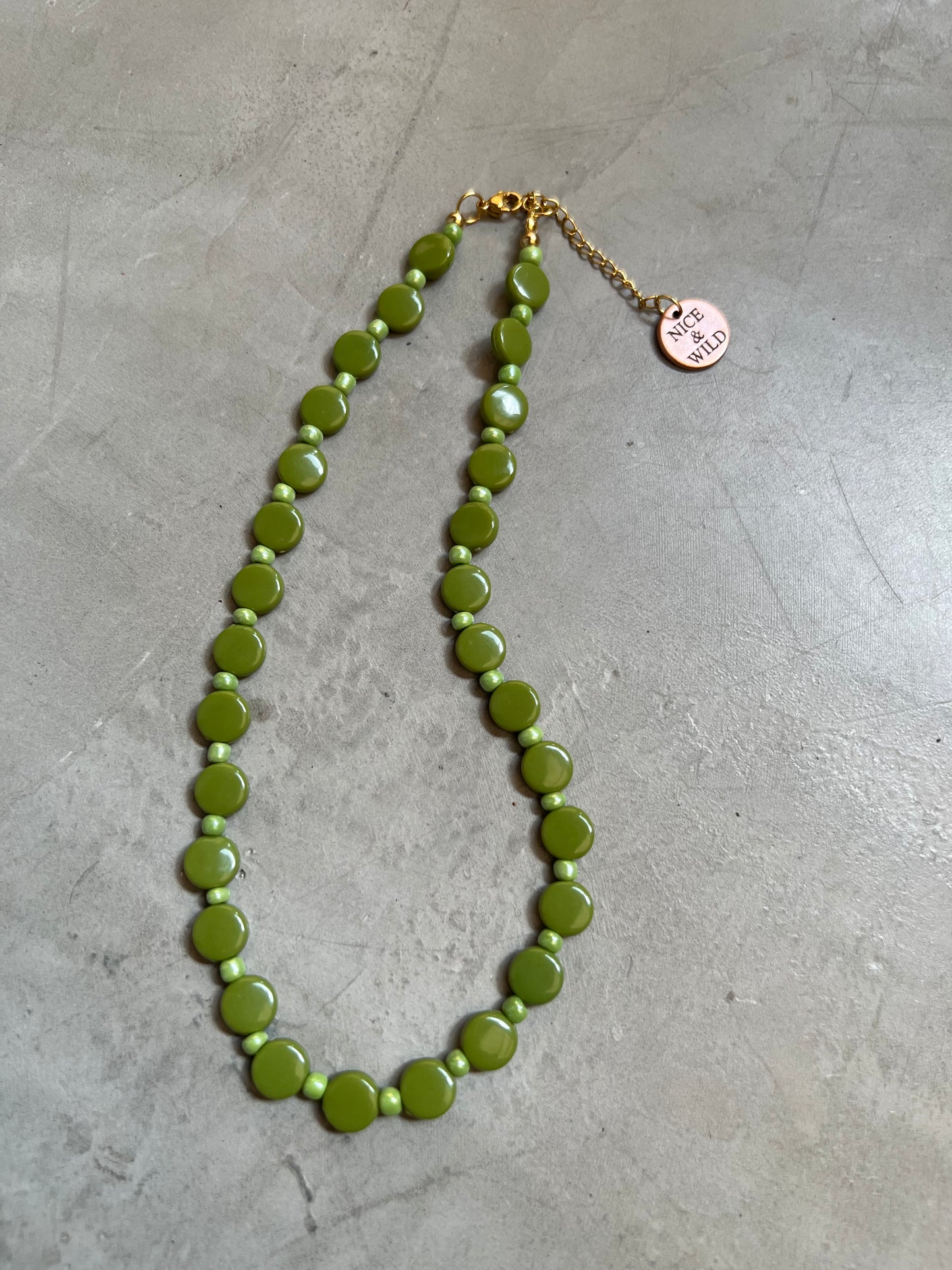 CHOKER  VERDE PLANO
