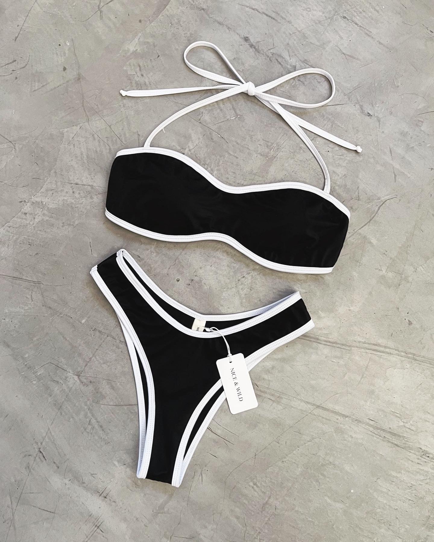 BIKINI STRAPLES SESGO