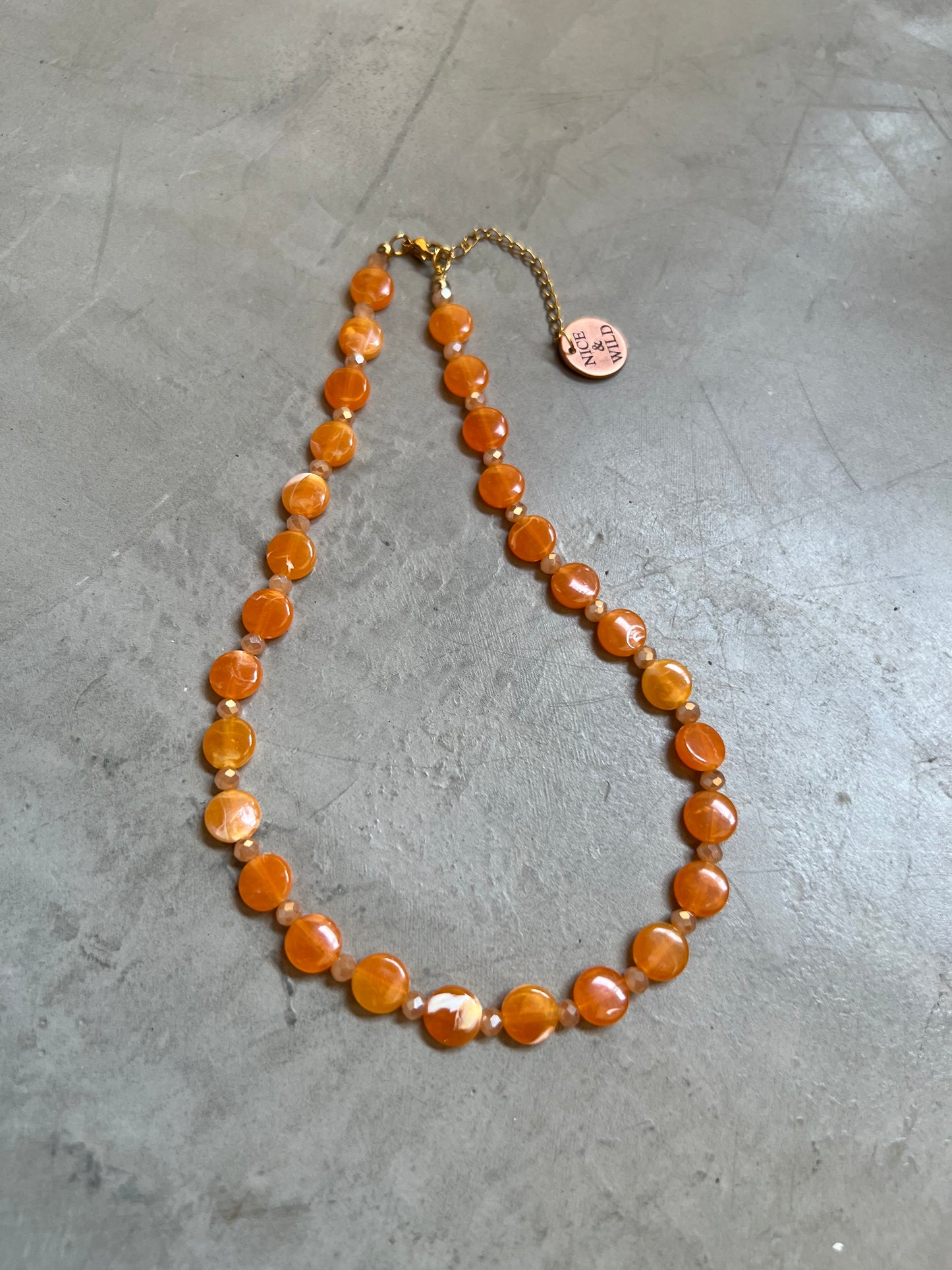 CHOKER  NARANJA MURANO