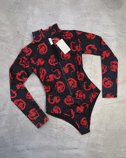 BODY CIERRE DRAGONES ROJOS