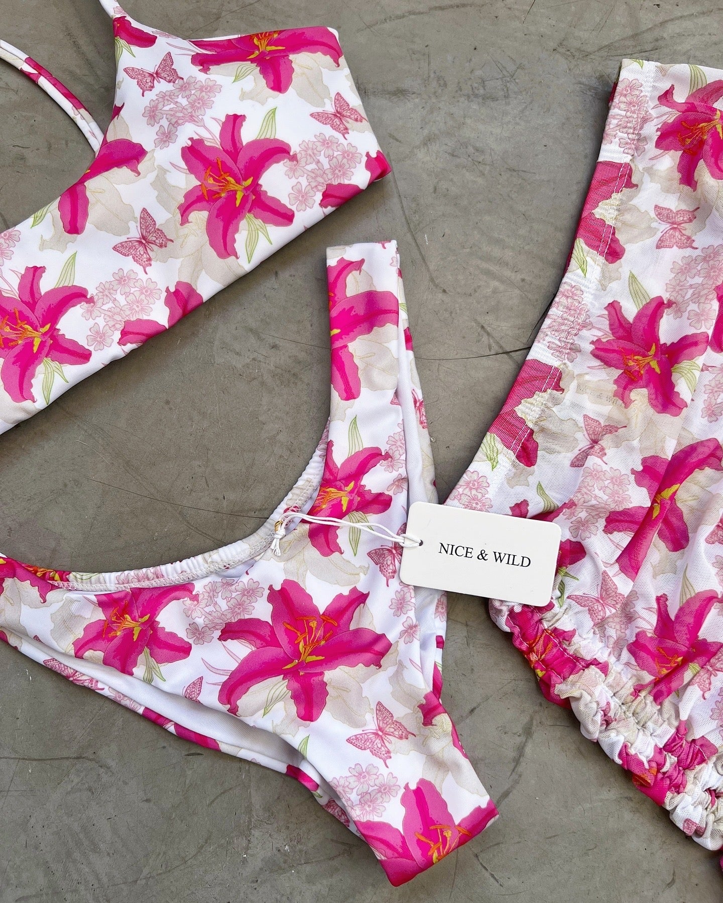 BIKINI CRUZADO AZUCENA + FALDA EN MALLA