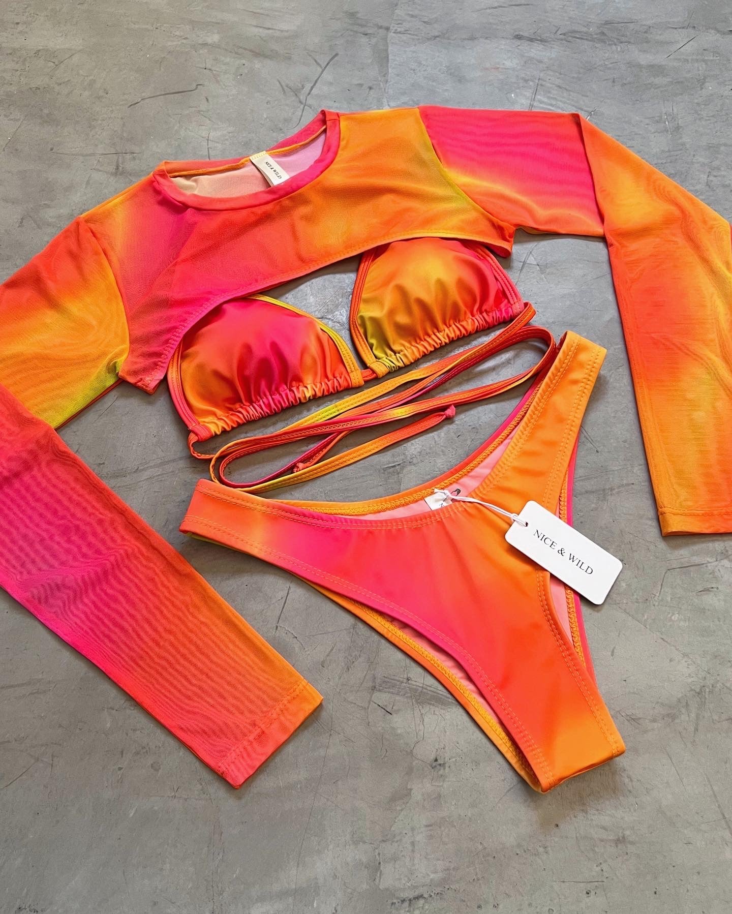 SET BIKINI DAIKIRI + FALDA EN MALLA