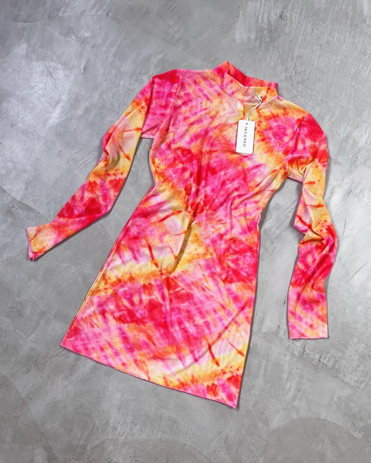 VESTIDO MALLA VETEADO NATY