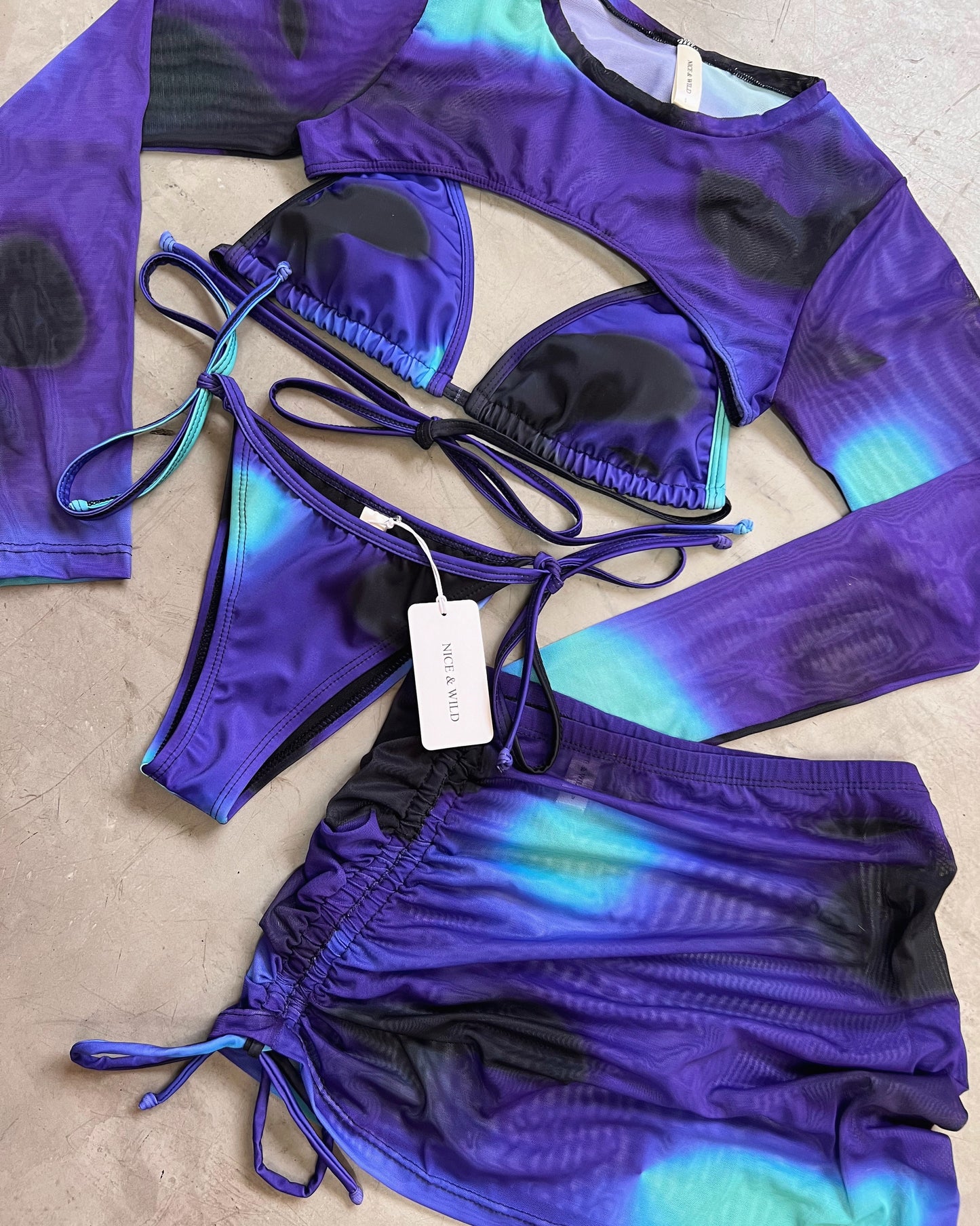 SET ESTELAR + FALDA EN MALLA