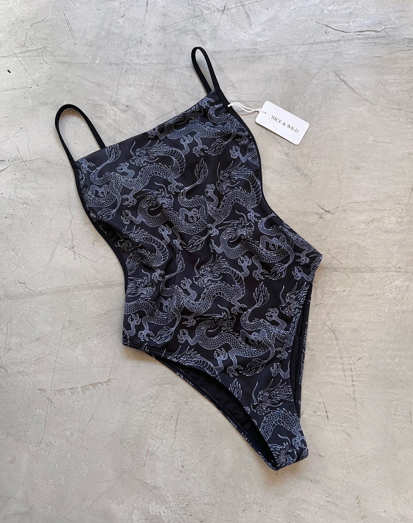 BODY MATRI DRAGONES NEGRO